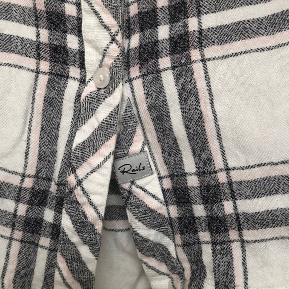 Rails Hunter Plaid Shirt in Charcoal Blush Small - Picture 5 of 8